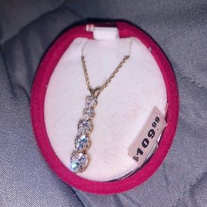 Cubic Zirconia diamond necklace